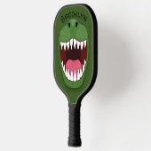 Funny T Rex dinosaur mouth cartoon Pickleball Paddle (Links)
