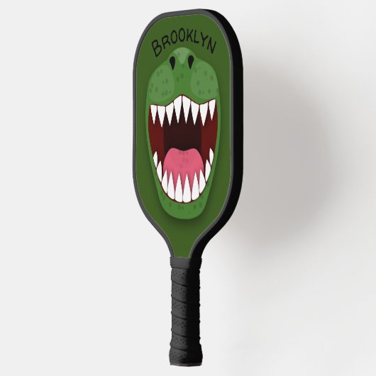 Funny T Rex dinosaur mouth cartoon Pickleball Paddle (Links)
