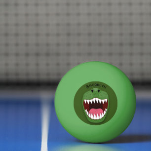 Funny T Rex dinosaur mouth cartoon Pingpongballen
