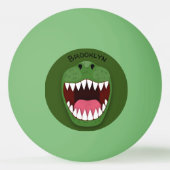 Funny T Rex dinosaur mouth cartoon Pingpongballen (Voorkant)