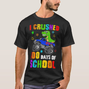 Funny T rex Dinosaur Riding Monster Truck Kinder T T-shirt