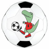 Funny T-rex Dinosaur-speldensport Voetbal (Voorkant)