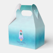 Funny T-rex dinosaurus raket School kind Verjaarda Bedankdoosjes (Voorkant Zijde)