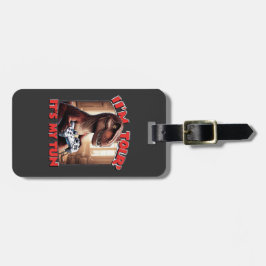 Funny T-Rex Gamer Quote Design Bagagelabel