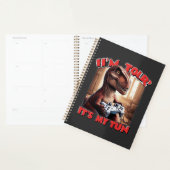 Funny T-Rex Gamer Quote Design Planner (Display)