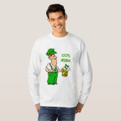 Funny T-shirt 100% irlandais (Devant entier)
