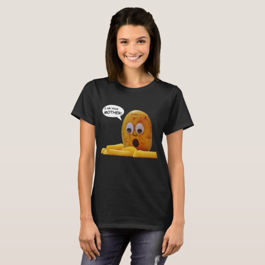 Funny T Shirt: Aardappel T-shirt (Voorkant volledig)