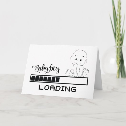 Funny T-shirt Baby Zwangerschap Kind Moeder, 1/2 Kaart (Voorkant)