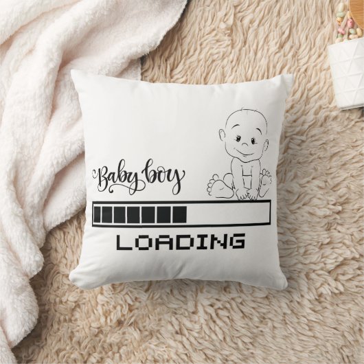 Funny T-shirt Baby Zwangerschap Kind Moeder, 1/2 Kussen (Deken)