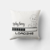 Funny T-shirt Baby Zwangerschap Kind Moeder, 1/2 Kussen (Achterkant)