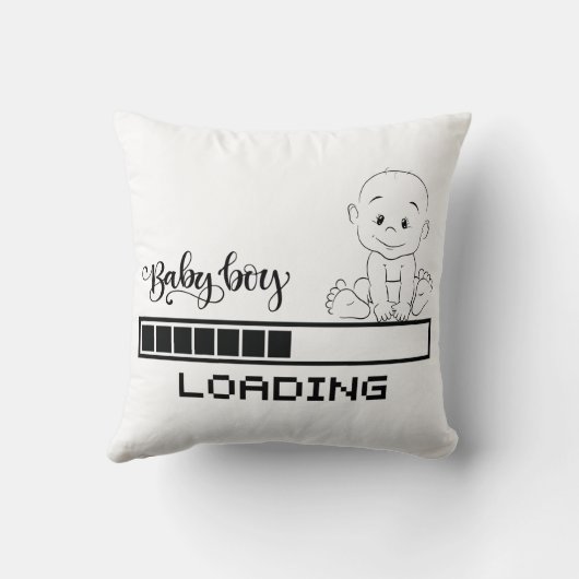 Funny T-shirt Baby Zwangerschap Kind Moeder, 1/2 Kussen (Achterkant)