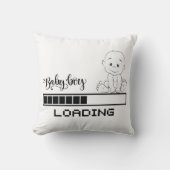 Funny T-shirt Baby Zwangerschap Kind Moeder, 1/2 Kussen (Voorkant)