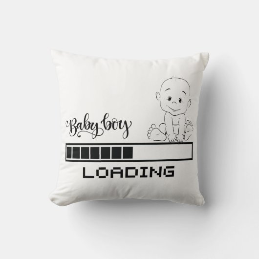 Funny T-shirt Baby Zwangerschap Kind Moeder, 1/2 Kussen (Voorkant)