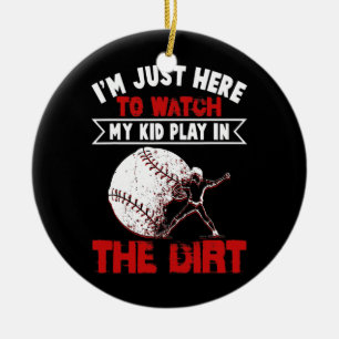 Funny T-shirt Ball Mam Baseball Game Keramisch Ornament