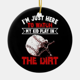 Funny T-shirt Ball Mam Baseball Game Keramisch Ornament