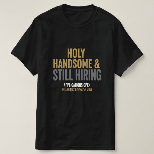 Funny T-shirt For Single Christian Men (Design voorkant)