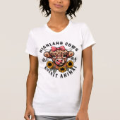 Funny T-Shirt Lover Vache Highland (Devant)