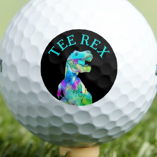 Funny T-shirt Rex Dinosaur Golfballen