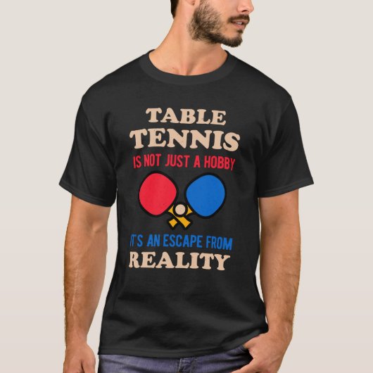 Funny Table Tennis T-shirt (Voorkant)