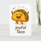 Funny Taco Birthday Card Greeting Kaart (Voorkant)