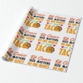 Funny Taco Cadeaupapier (Uitgerold)