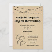 Funny Taco Faire-part de mariage (Devant)