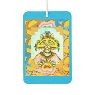 Funny Taco Hippie Cat Car Air Freshener Luchtverfrisser