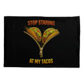 Funny Taco Lover Stop Staring Kussensloop (Achterkant)