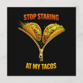 Funny Taco Lover Stop Staring Menu (Achterkant)