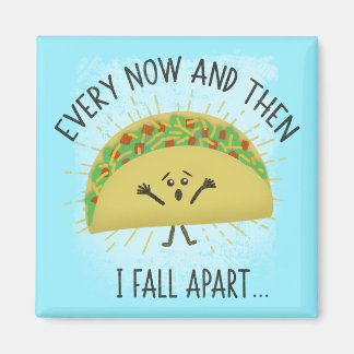 Funny Taco Pun Food Humor Parodie Magneet