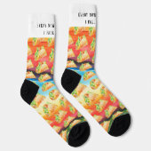 Funny Taco Socks | Nu en dan Herfst ik apart Sokken (Rechts)