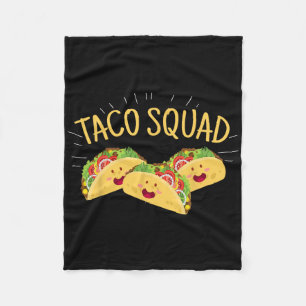 Funny Taco Squad Cute Mexican Food Lover T-shirt G Fleece Deken