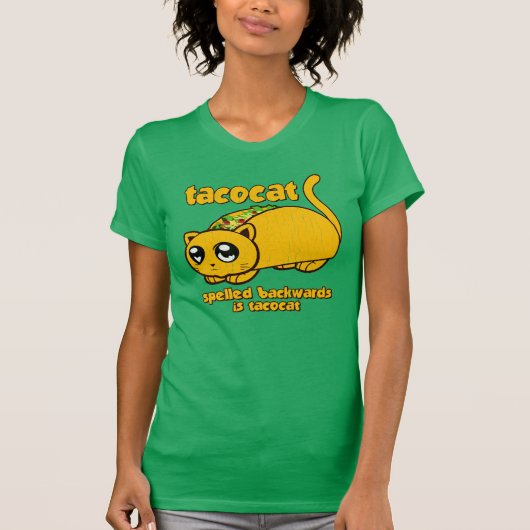 Funny Tacocat Spelling Backwards T-shirt (Voorkant)