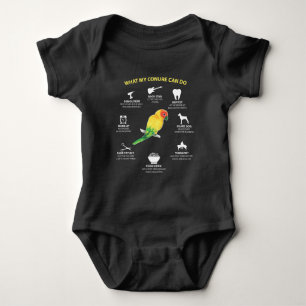 Funny Talented Sun Conure Bird Lover Romper