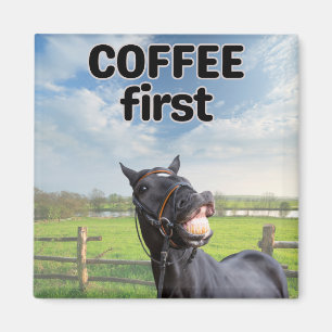 Funny Talking Paard Humor Magneet