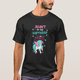 Funny tante van de prinses Unicorn T-shirt