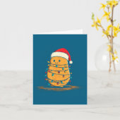 Funny Tato Christmas Graphics Lights Lover  Kaart (Gele Bloem)