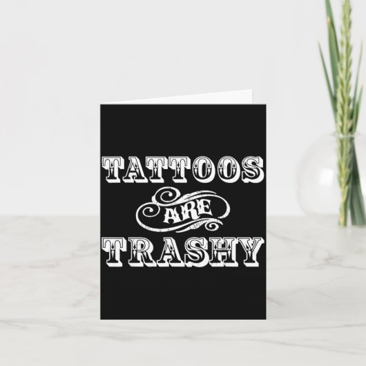 Funny Tattoo Quote Design For Gift  Kaart (Voorkant)