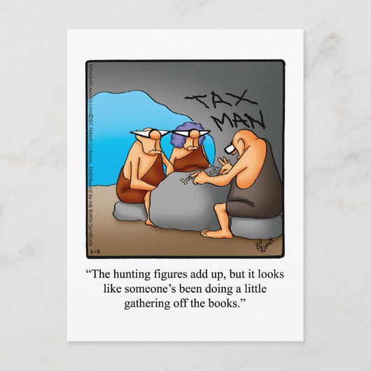 Funny Tax Humor Briefkaart (Voorkant)