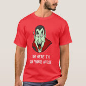 Funny Tax Theme Shirt Vampire Face IRS Audit Humor (Voorkant)