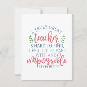 Funny Teacher Apprecial Principal Notitiekaartje