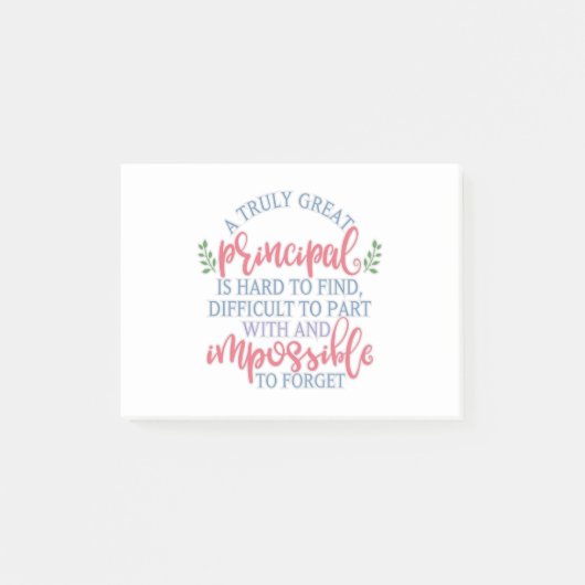 Funny Teacher Apprecial Principal Post-it® Notes (Voorkant)