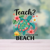 Funny Teacher Beach Tortue d'été (Neutre)