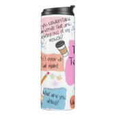 Funny Teacher Gezegden Thermosbeker (Gedraaid links)