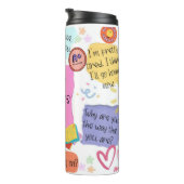 Funny Teacher Gezegden Thermosbeker (Geroteerd rechts)