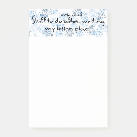 Funny Teacher Gift Post-it® Notes (Voorkant)