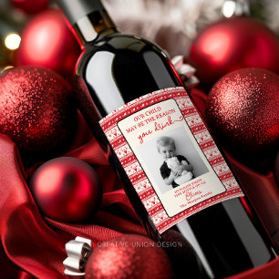 Funny Teacher Gift Wine Label - kerstcadeau Wijn Etiket
