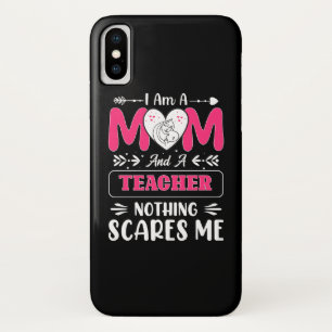 Funny Teacher Mam, leraar Mam Funny iPhone X Hoesje