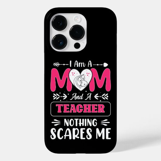 Funny Teacher Mam, leraar Mam Funny Case-Mate iPhone Case (Achterkant)