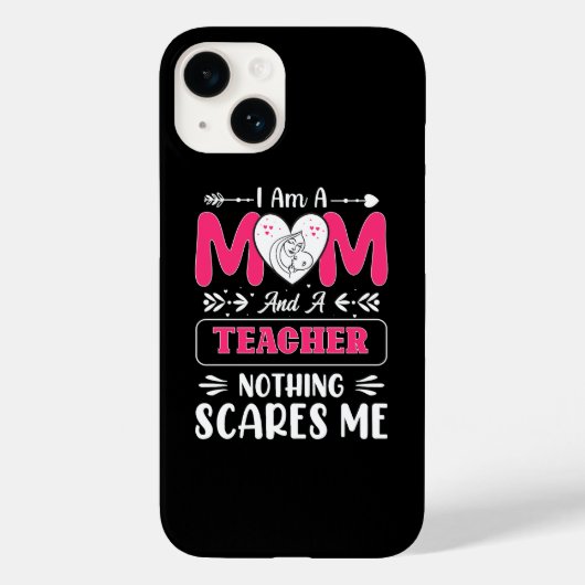 Funny Teacher Mam, leraar Mam Funny Case-Mate iPhone Case (Achterkant)